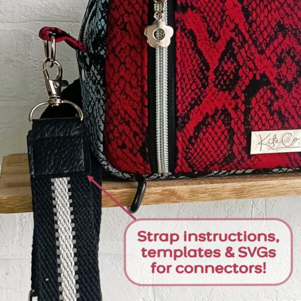 Bag with strap connectors