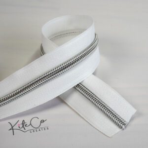 white zipper