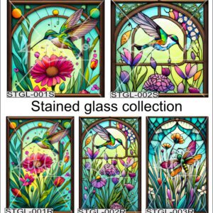 Stained glass style images
