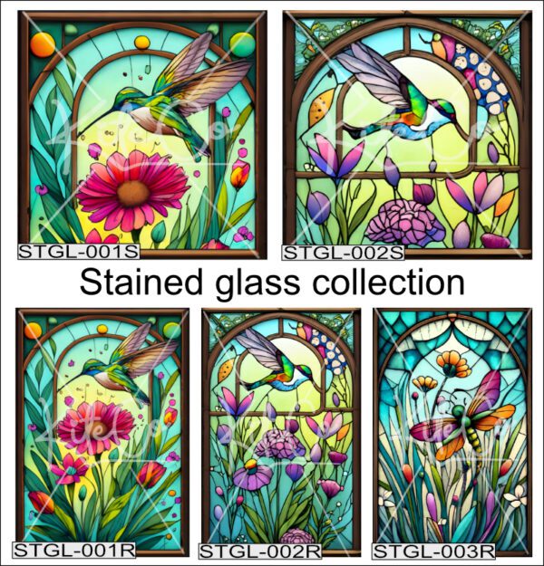 Stained glass style images